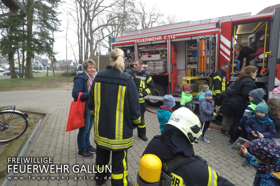 Brandschutzübung in der Kita Gallun